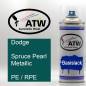 Preview: Dodge, Spruce Pearl Metallic, PE / RPE: 400ml Sprühdose, von ATW Autoteile West.